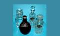 1004 Vintage 9 Piece Bohemian Glass Liqueur Set with A