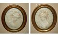 317 Pair Composition Relief Plaques Gilded Frames 10