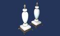 315 Pair alabaster Garnitures 6080