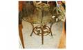 369 Iron Grape Motif Glass Top Table 400600