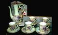 4 Limoges HandPainted Floral Small Teapot