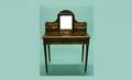 53 French Mahogany Brass Mounted Ladys Writing Desk w