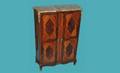 50 Italian Inlaid Serpentine Front Cabinet with Drawer