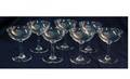1023 Seven 7 Baccarat Crystal Champagne Glasses bow