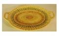 1005 German Majolica DoubleHandled Oval Plate