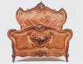 ROCOCO STYLE FRUITWOOD BEDSTEAD