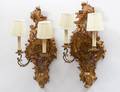 PAIR OF NEOCLASSICAL STYLE CARVED AND GILTWOOD TWO