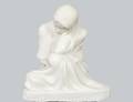 MARBLE SCULPTURE OF A SEATED FEMALE