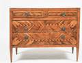NEOCLASSICAL INLAID WALNUT COMMODE