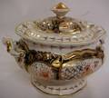 387A Derby Style Imari Pattern Porcelain Covered Sugar
