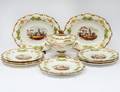 FINE ELEVEN PIECE PORCELAIN DESSERT SERVICE