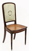 French Vanity Chair with Caned Seat