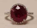 1086 RUBY AND DIAMOND RING