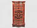 LOUIS XV STYLE INLAID TALL CHEST OF DRAWERS