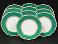 SET OF TEN COPELAND PORCELAIN SERVICE PLATES