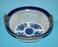 117 BLUE AND WHITE EXPORT PORCELAIN BASKET