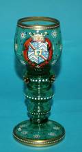156 ENAMELED GLASS ROEMER