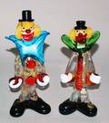126 PAIR OF MURANO GLASS CLOWNS
