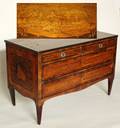 1067 NEOCLASSICAL INLAID FRUITWOOD COMMODE