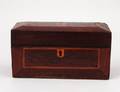 REGENCY INLAID MAHOGANY TEA CADDY