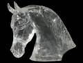 BACCARAT FROSTED CRYSTAL HORSE HEAD