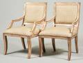 PAIR OF NEOCLASSICAL PAINTED ARM CHAIRS