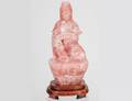 ROSE QUARTZ FIGURE OF GUANYIN