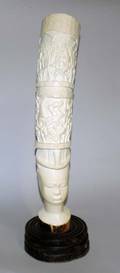 171 CARVED IVORY HEAD OF A FEMALE