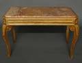 117 ROCOCO STYLE CARVED AND GILTWOOD CENTER TABLE