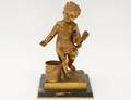 GILT BRONZE FIGURE OF A YOUNG BOY