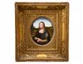 FINE LIMOGES ENAMEL PLAQUE OF MONA LISA