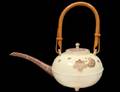 FINE SATSUMA POTTERY TEA POT AND COVER