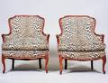PAIR OF LOUIS XV STYLE BERGERES