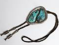 NATIVE AMERICAN STERLING SILVER OLD PAWN BOLO TIE