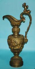 240 LARGE GILT BRONZE EWER