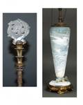 163 DAUM NANCY CAMEO GLASS LAMP
