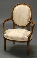 160 LOUIS XVI STYLE PAINTED FAUTEUIL