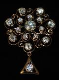 1121 14K GOLD AND DIAMOND PENDANTBROOCH