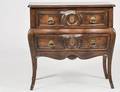 PROVINCIAL STYLE PARQUETRY SMALL COMMODE