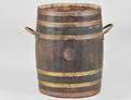 BRASS BOUND WOOD BARREL