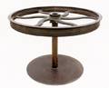 Large Round Cast Iron Industrial Table
