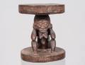 AFRICAN TRIBAL CARVED WOOD STOOL