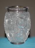 218 LALIQUE MOLDED  FROSTED BAGATELLE VASE