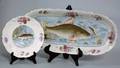 200 NINE PIECE PORCELAIN FISH SERVICE