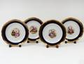 SET OF FOUR ROYAL BERLIN PORCELAIN SOUP PLATES