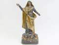 CARVED AND POLYCHROMED FIGURE OF MARY