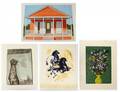 GROUP OF FOUR 20TH CENTURY LITHOGRAPHS