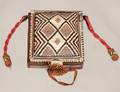 AFRICAN LEATHER WOVEN PURSE