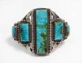 NAVAJO STERLING SILVER OLD PAWN CUFF BRACELET