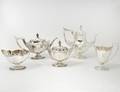 FIVE PIECE GORHAM STERLING SILVER TEA AND COFFEE